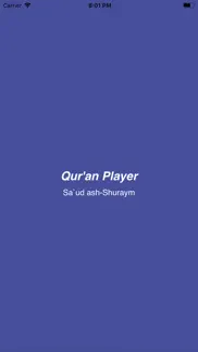 quran audio player (shuraym) iphone screenshot 1