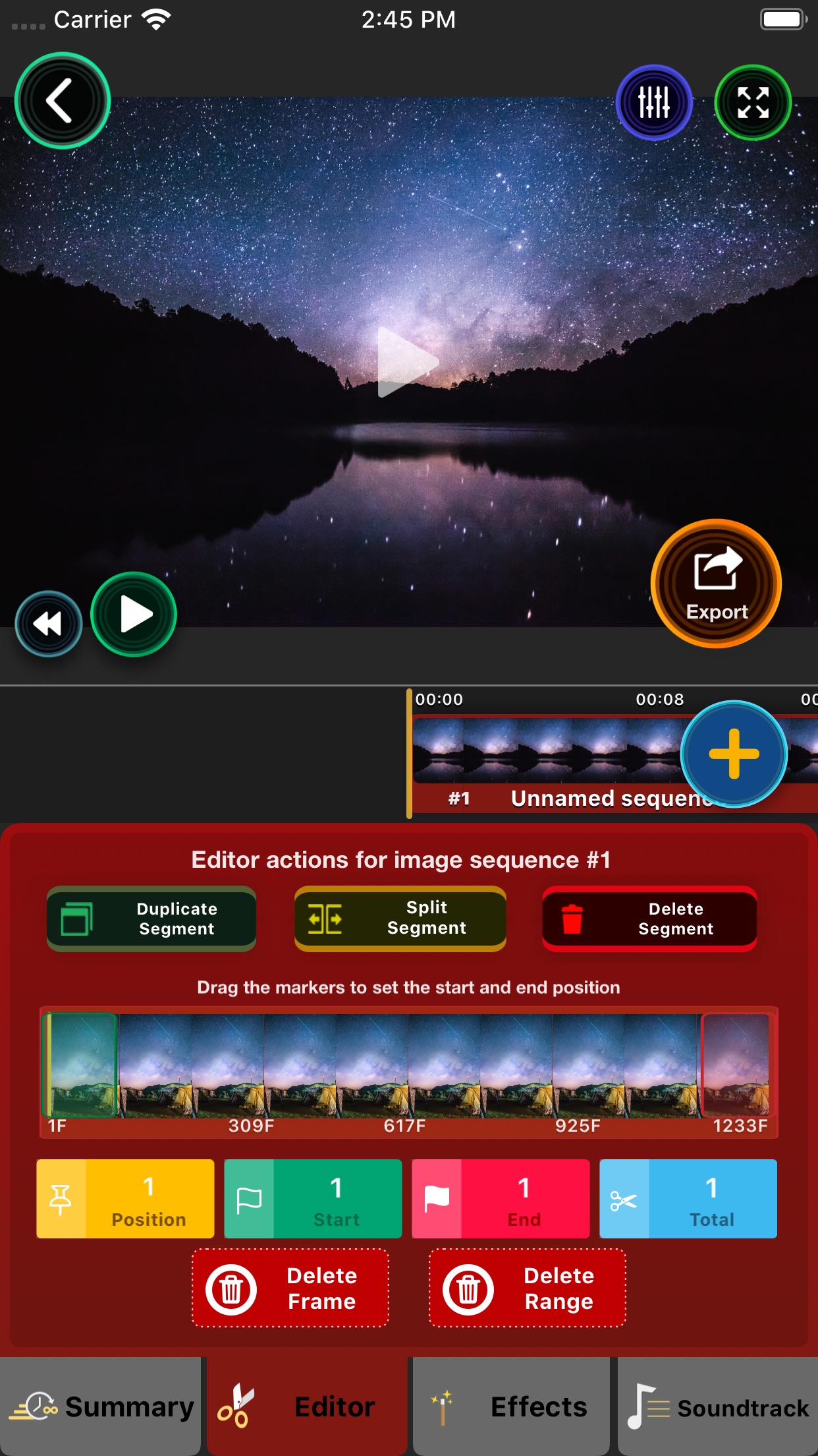 Screenshot do app Lapse It Pro