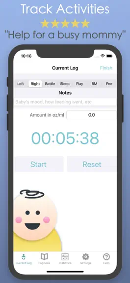 Game screenshot Baby Log & Breast Feeding App mod apk