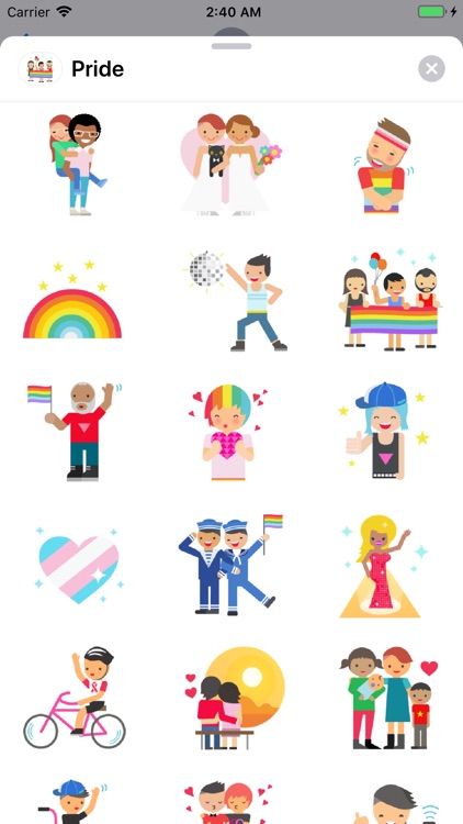 Pride Love LGBT Sticker Pack