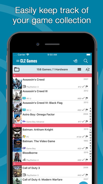 CLZ Games - Game Database