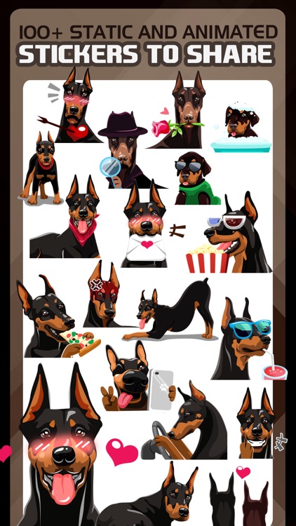 Doberman Pinscher Dog Emoji