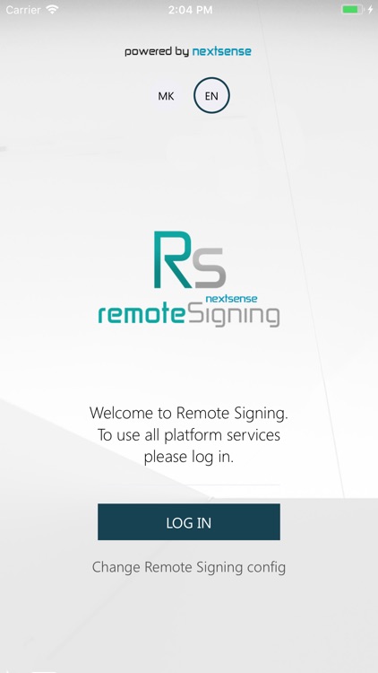 Nextsense Remote Signing