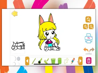Screenshot 1 Toca Life Coloring Book Chibi iphone