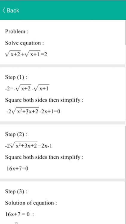 Maths Solver