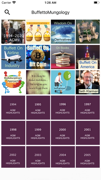 BuffettoMungology : Investing