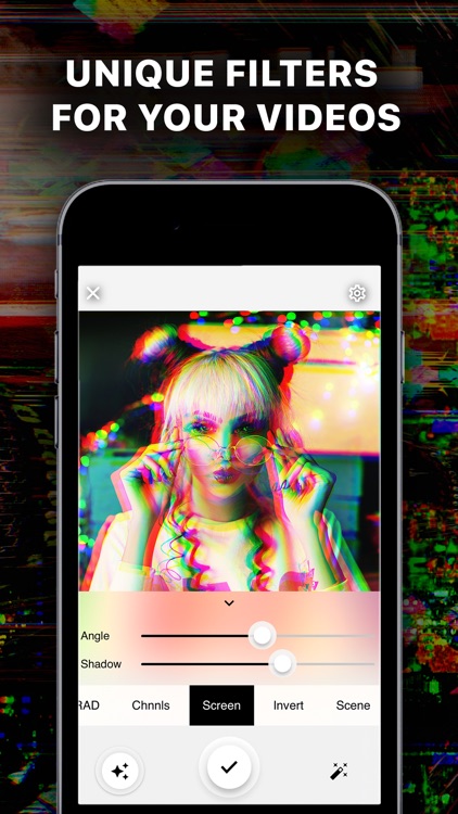 Glitch video and 90s effect.s