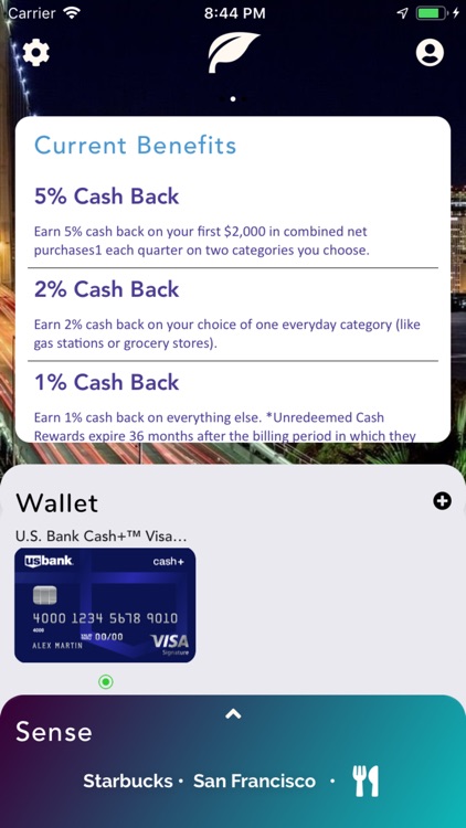 Sense · The Credit Card App