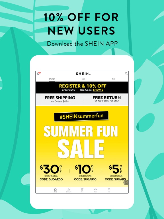 iPad Image of SHEIN-Fashion Shopping Online
