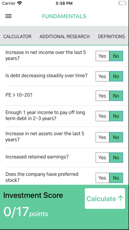 Fundamentals Investing