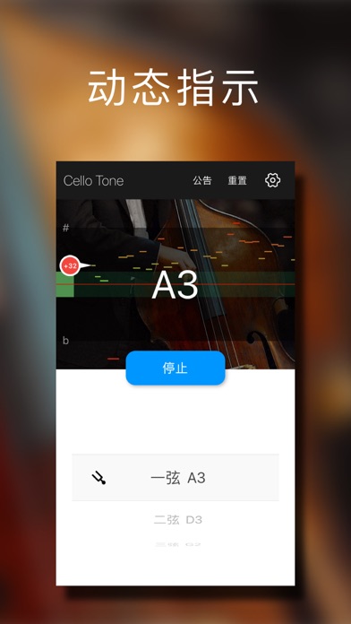 大提琴调音大师 - 快捷专业调音器 screenshot 2
