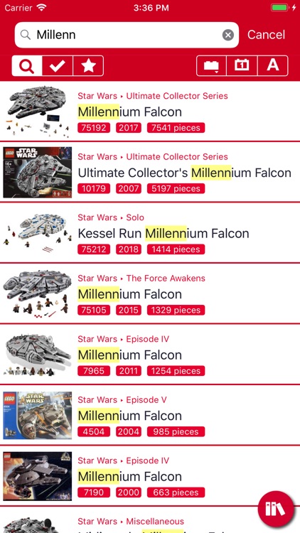 BrickSearch for LEGO Sets