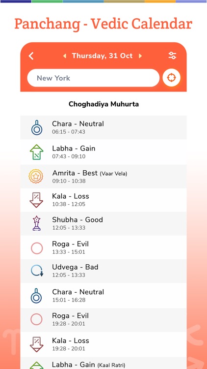 Panchang - Vedic Calendar