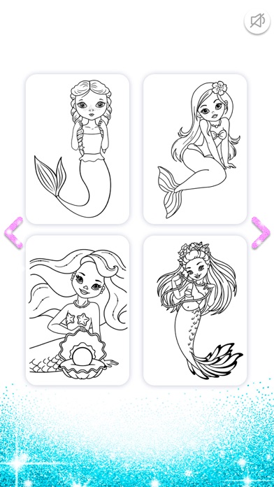 How to cancel & delete Mermaid Coloring Book Glitter from iphone & ipad 3