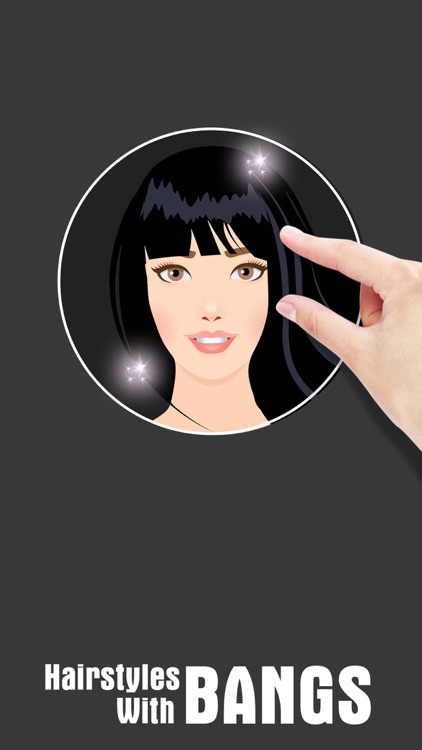 Hairstyle Try On Bangs PRO screenshot-0