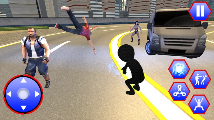 Spider Stickman Crime City 3D