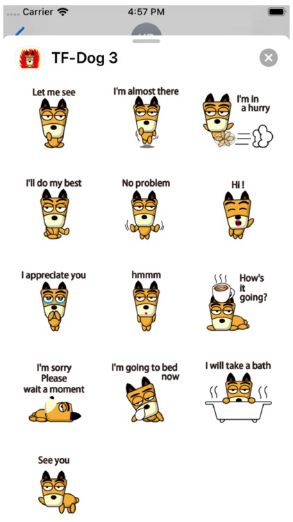 TF-Dog 3 Stickers screenshot-5