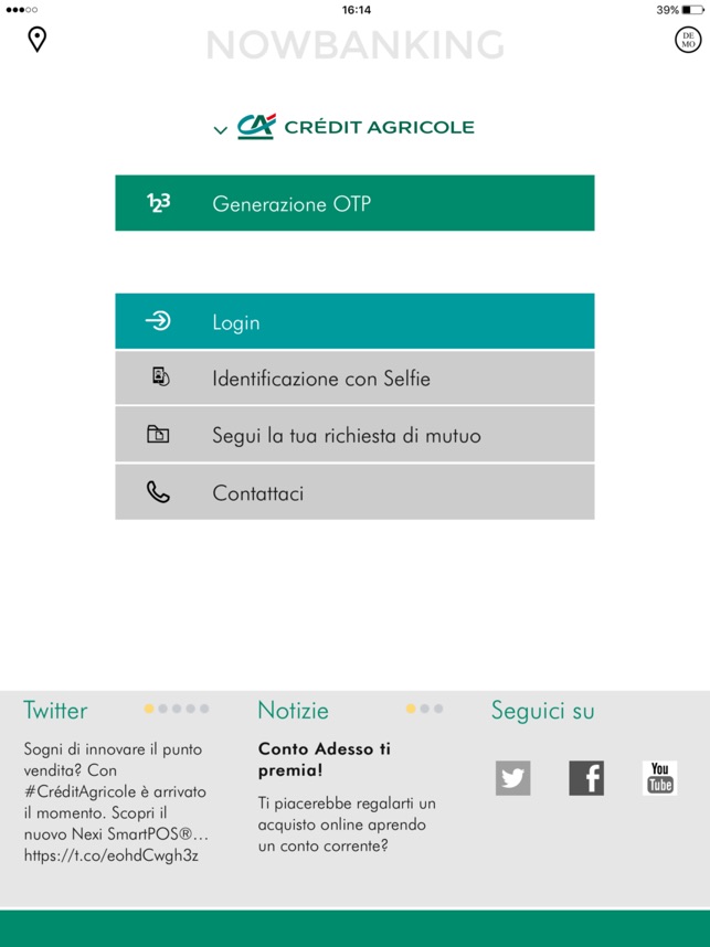 scaricare app nowbanking per generare otp