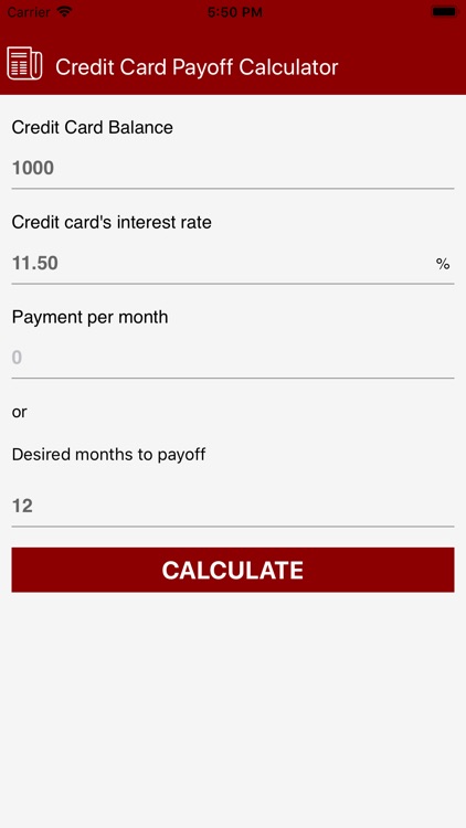 Credit card payoff calculator screenshot-4