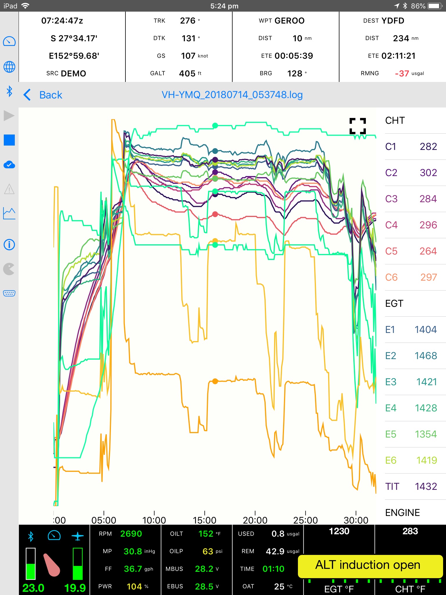 BlueMAX Aircraft Monitor screenshot 3