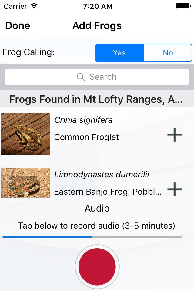 FrogSpotter screenshot 2
