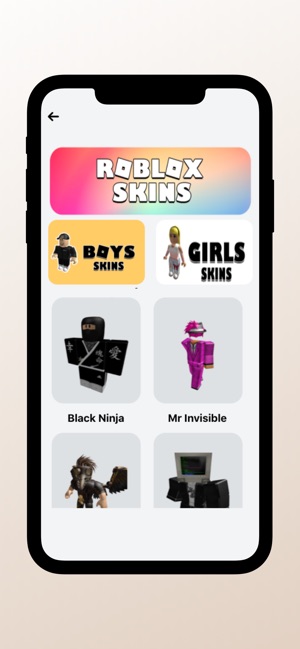 Popular Skins For Roblox On The App Store - free roblox skins boy