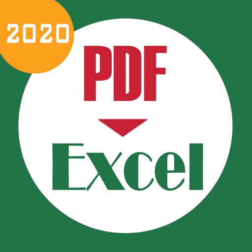 Convert pdf to excel