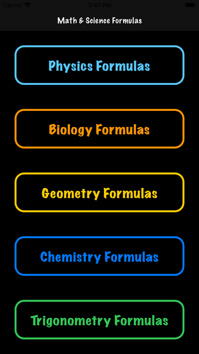 How to cancel & delete Math and Science Formulas from iphone & ipad 1