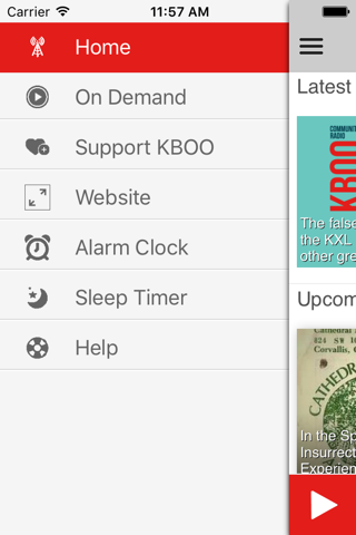 KBOO Community Radio App - náhled