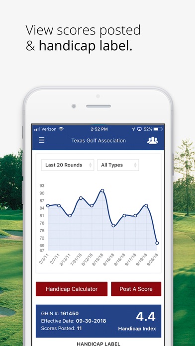 Texas Golf Association App screenshot 2