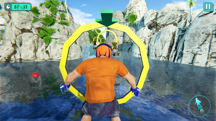 JetPack FlyBoard- Water Race screenshot-3