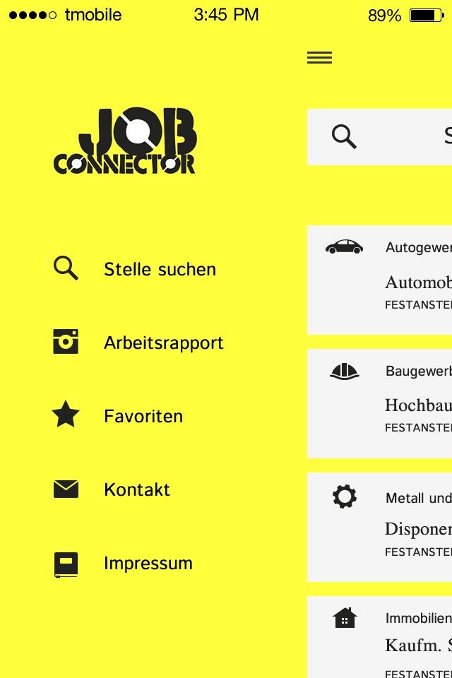 Jobconnector screenshot 2