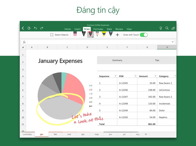 Excel trên App Store là một sản phẩm của Microsoft đơn giản, tiện lợi và dễ dàng sử dụng. Chỉ cần đăng nhập tài khoản Microsoft, bạn đã có thể tận hưởng các tính năng của Excel trên App Store trên điện thoại của mình. Hãy tải ngay Excel trên App Store để quản lý số liệu một cách dễ dàng hơn.