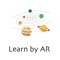 The Learn by AR is amazing Augmented reality app with multiple AR application including a Solar system to learn in a better way, a camera that includes Machine learning model that detects objects and finally an AR shooter game