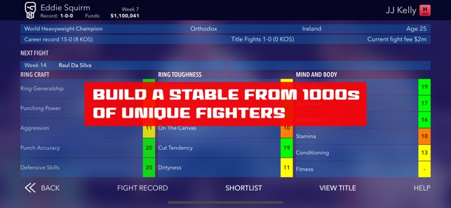 World Title Boxing Manager On The App Store - world record boxer in roblox boxing simulator 5