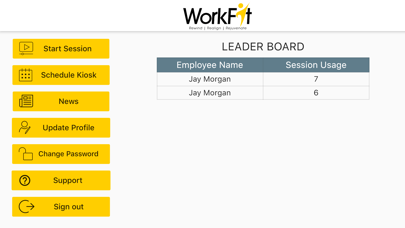 DHF WorkFit screenshot 2