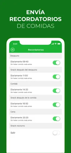 Captura de Pantalla 6 Cuenta calórica y alimentación iphone