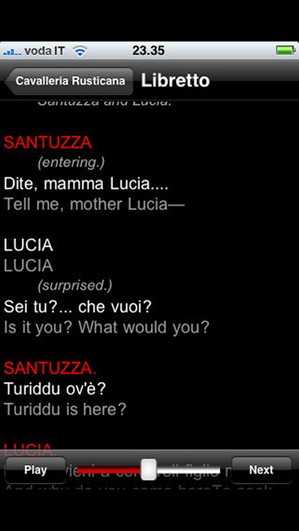 Opera: Cavalleria Rusticana