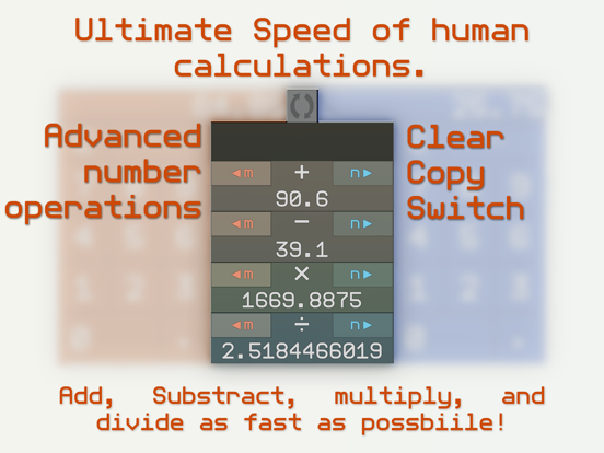 Screenshot #5 pour Fast Calc - dual keypad