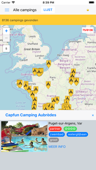 alle campings in Frankrijk screenshot 3