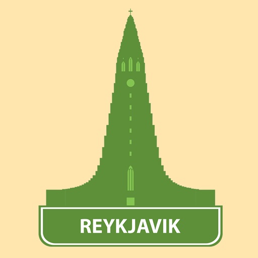 Reykjavik 2020 — offline map icon