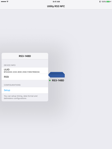RS3 NFC Setup - náhled