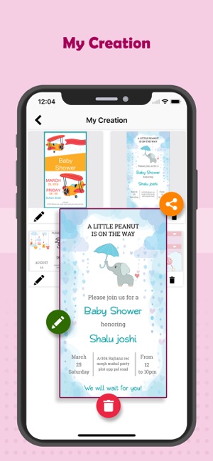 Baby Shower Card Maker(圖5)-速報App