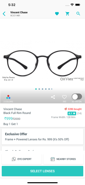 Lenskart: Eyeglasses, Contacts(圖4)-速報App