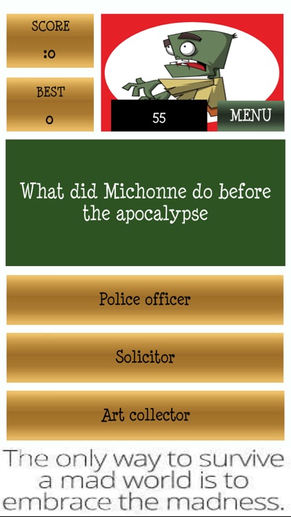 Unofficial Walking Dead Quiz