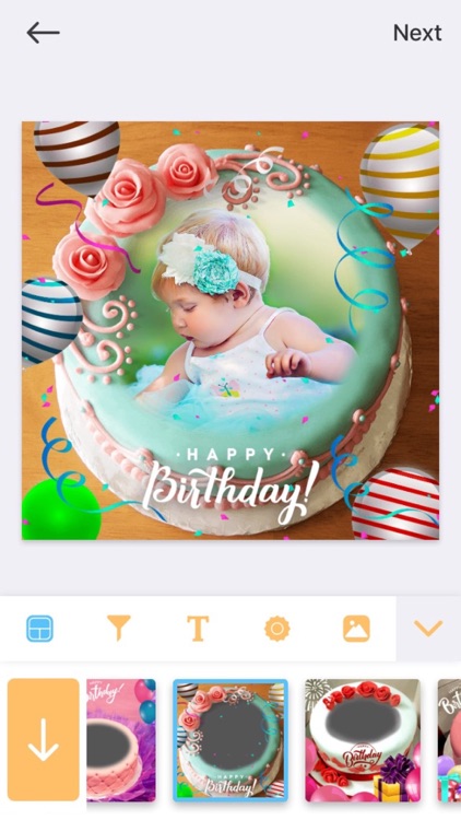 Birthday Photo Frame - Editor