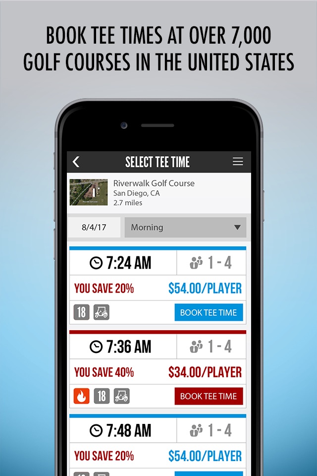 iGolf - GPS & Tee Times screenshot 2