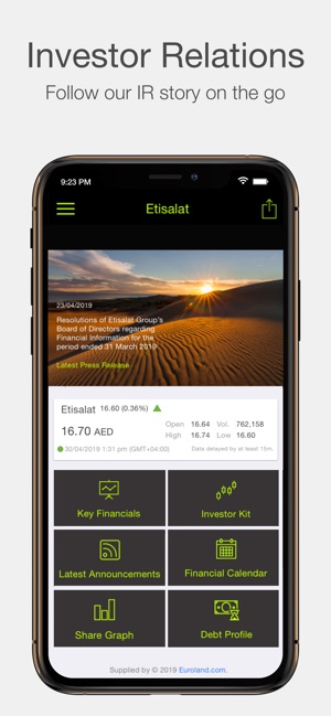 Etisalat Investor Relations