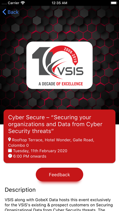 VSIS Event screenshot 3