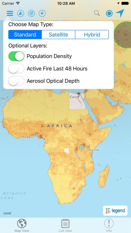 Hazards and Population Mapper